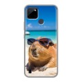 Дизайнерский силиконовый чехол для Realme C21Y Капибара