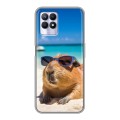 Дизайнерский силиконовый чехол для Realme 8i Капибара