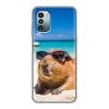 Дизайнерский силиконовый чехол для Nokia G11 Капибара