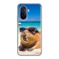 Дизайнерский силиконовый чехол для Huawei Nova Y70 Капибара