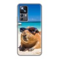 Дизайнерский силиконовый чехол для Xiaomi 12T Капибара