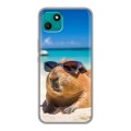 Дизайнерский силиконовый чехол для Wiko T10 Капибара