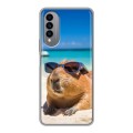 Дизайнерский силиконовый чехол для Wiko T50 Капибара
