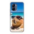 Дизайнерский силиконовый чехол для Realme C33 Капибара