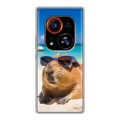 Дизайнерский силиконовый чехол для Tecno Phantom X2 Pro Капибара