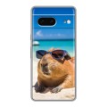 Дизайнерский силиконовый чехол для Google Pixel 7 Капибара