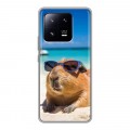 Дизайнерский силиконовый чехол для Xiaomi 13 Pro Капибара