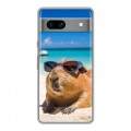 Дизайнерский силиконовый чехол для Google Pixel 7A Капибара