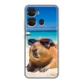 Дизайнерский силиконовый чехол для Itel P40 Капибара