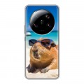 Дизайнерский силиконовый чехол для Xiaomi 13 Ultra Капибара