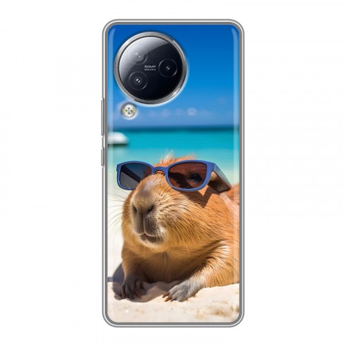 Дизайнерский силиконовый чехол для Xiaomi Civi 3 Капибара