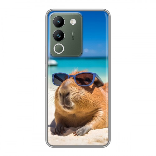 Дизайнерский силиконовый чехол для Vivo V29e Капибара