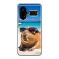 Дизайнерский силиконовый чехол для Realme GT5 Капибара
