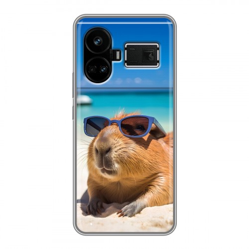 Дизайнерский силиконовый чехол для Realme GT5 Капибара