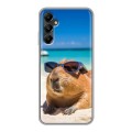 Дизайнерский силиконовый чехол для Samsung Galaxy A05s Капибара