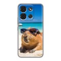 Дизайнерский силиконовый чехол для Itel A60s Капибара