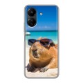 Дизайнерский силиконовый чехол для Xiaomi Poco C65 Капибара