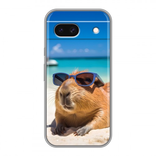 Дизайнерский силиконовый чехол для Google Pixel 8a Капибара