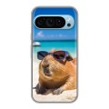 Дизайнерский силиконовый чехол для Google Pixel 9 Капибара