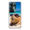 Дизайнерский силиконовый чехол для Oppo Reno 11F Капибара
