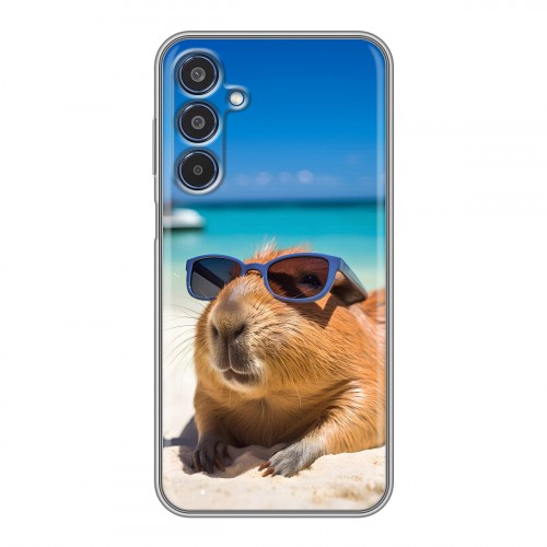 Дизайнерский силиконовый чехол для Samsung Galaxy M35 Капибара