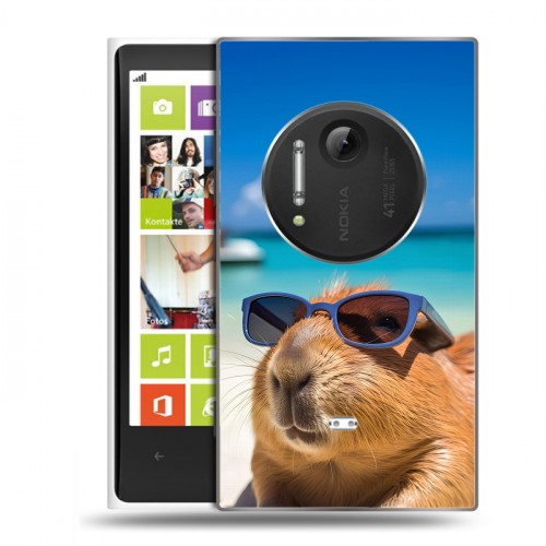 Дизайнерский силиконовый чехол для Nokia Lumia 1020 Капибара