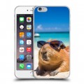 Дизайнерский силиконовый чехол для Iphone 6 Plus/6s Plus Капибара