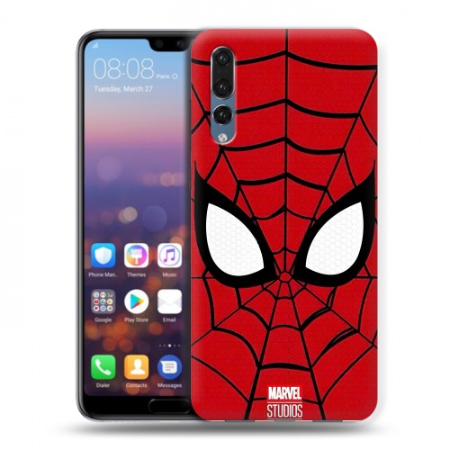 Дизайнерский силиконовый с усиленными углами чехол для Huawei P20 Pro человек паук spiderman