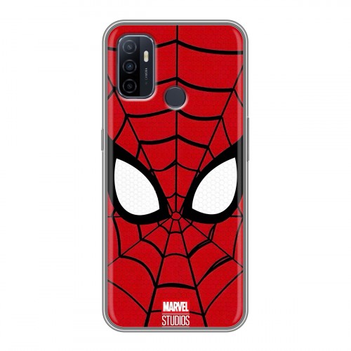 Дизайнерский силиконовый с усиленными углами чехол для OPPO A53 человек паук spiderman
