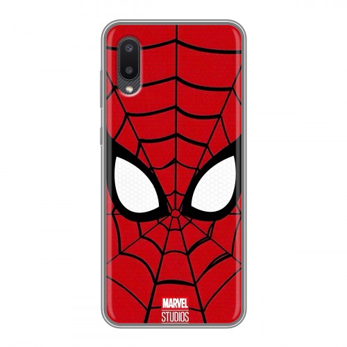 Дизайнерский силиконовый чехол для Samsung Galaxy A02 человек паук spiderman