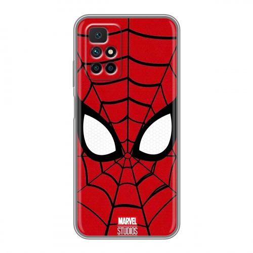 Дизайнерский силиконовый чехол для Xiaomi Redmi 10 человек паук spiderman