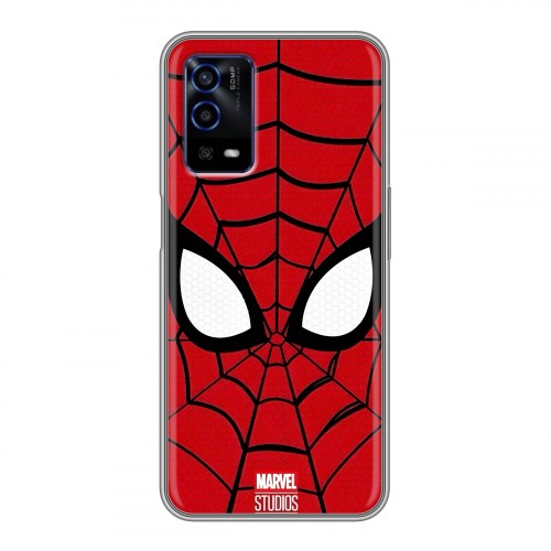 Дизайнерский силиконовый с усиленными углами чехол для OPPO A55 человек паук spiderman