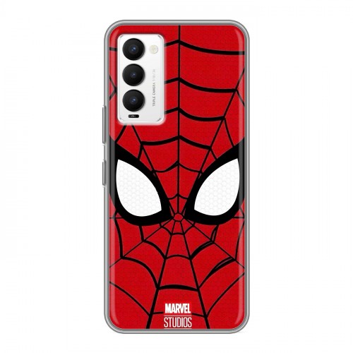 Дизайнерский силиконовый с усиленными углами чехол для Tecno Camon 18 человек паук spiderman