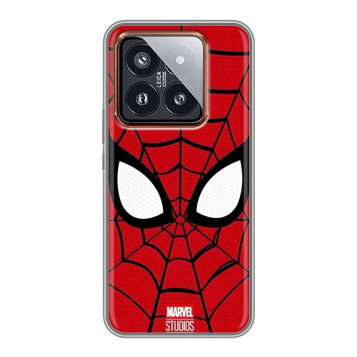 Дизайнерский силиконовый чехол для Xiaomi 14 Pro человек паук spiderman