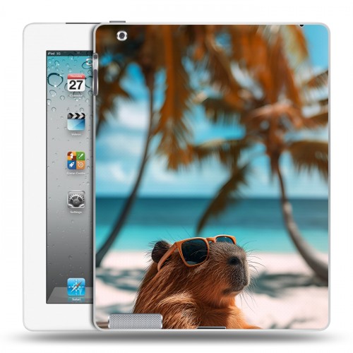 Дизайнерский пластиковый чехол для Ipad 2/3/4 Капибара