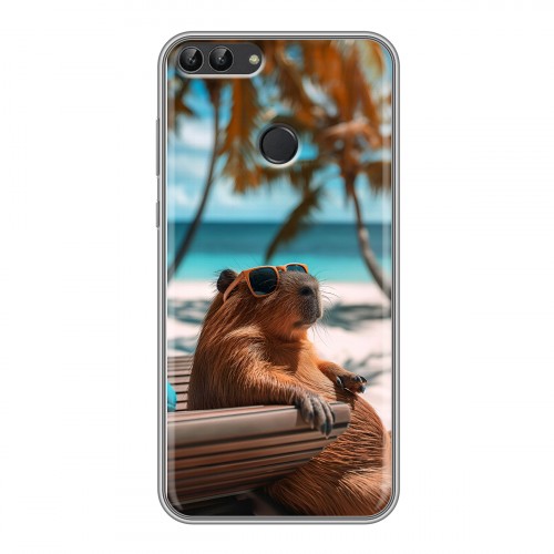 Дизайнерский силиконовый чехол для Huawei P Smart Капибара