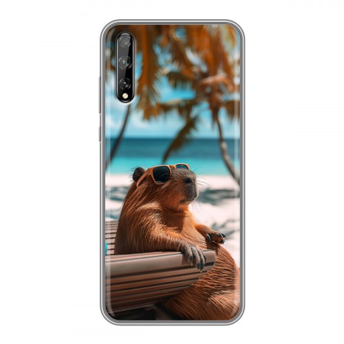 Дизайнерский силиконовый чехол для Huawei Y8p Капибара