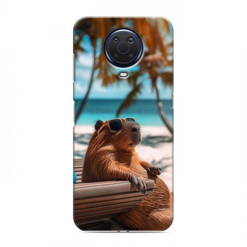 Дизайнерский силиконовый с усиленными углами чехол для Nokia G20 Капибара