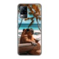 Дизайнерский силиконовый чехол для Vivo V21e Капибара