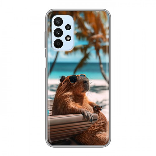 Дизайнерский силиконовый чехол для Samsung Galaxy A23 Капибара