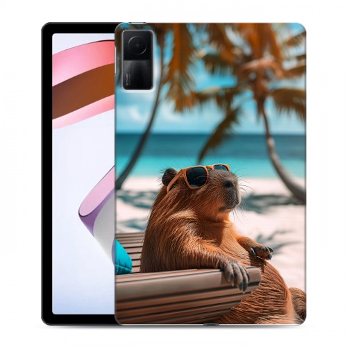 Дизайнерский силиконовый чехол для Xiaomi RedMi Pad Капибара