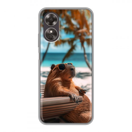 Дизайнерский силиконовый чехол для OPPO A17 Капибара
