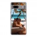 Дизайнерский силиконовый чехол для Google Pixel 7A Капибара
