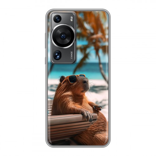 Дизайнерский силиконовый чехол для Huawei P60 Капибара