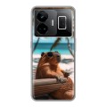 Дизайнерский силиконовый чехол для Realme GT3 Капибара