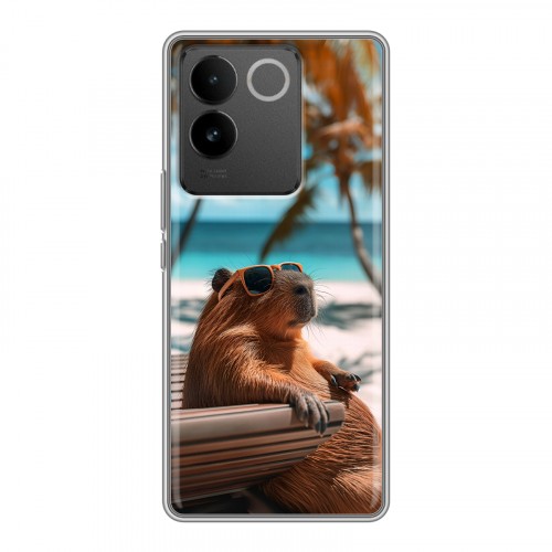 Дизайнерский силиконовый чехол для Vivo S17e Капибара