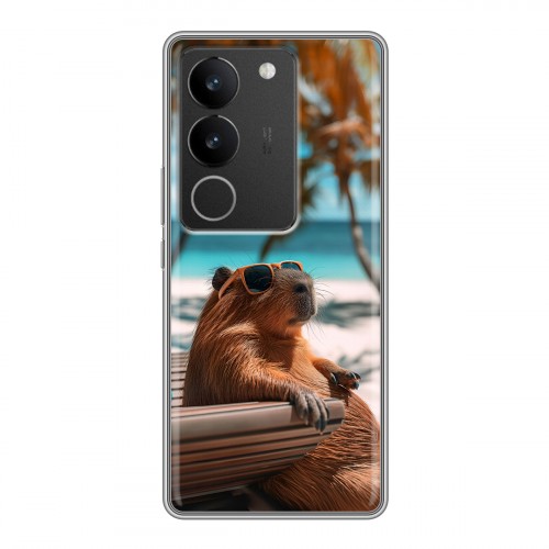 Дизайнерский силиконовый чехол для Vivo S17 Капибара