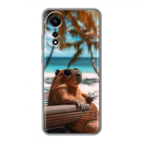 Дизайнерский силиконовый чехол для OPPO A78 4G Капибара