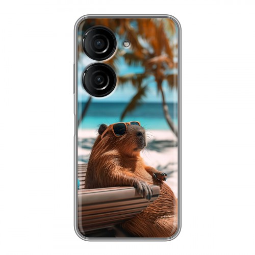 Дизайнерский силиконовый чехол для ASUS ZenFone 9 Капибара