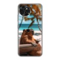 Дизайнерский силиконовый чехол для Itel S23 Капибара